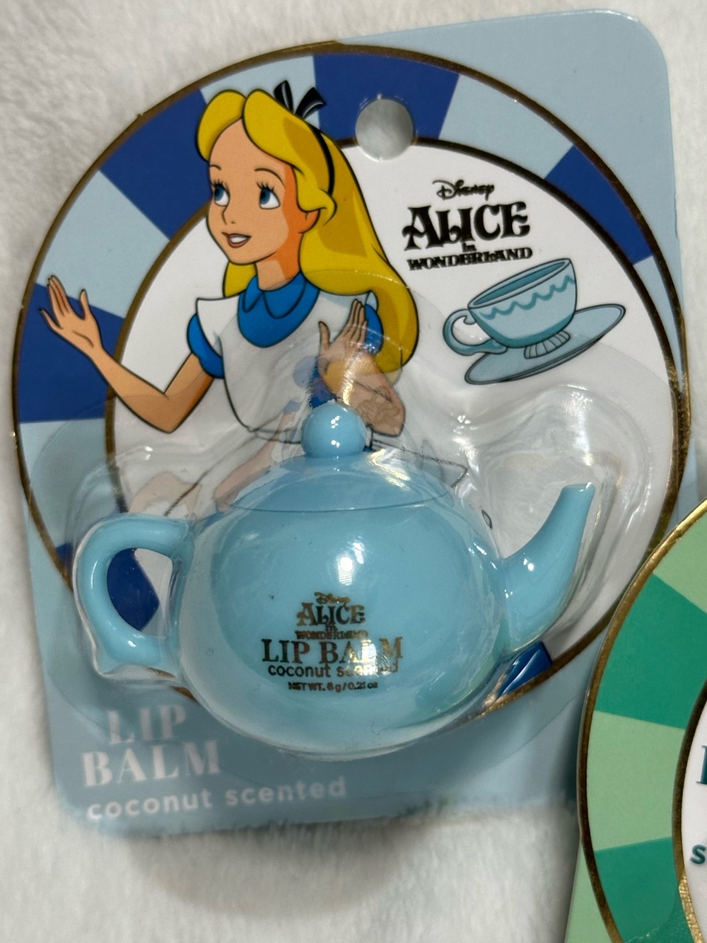 Disney Alice in Wonderland Lip Balm Trio Teapot Mad Hatter Mushroom - Picture 2 of 7